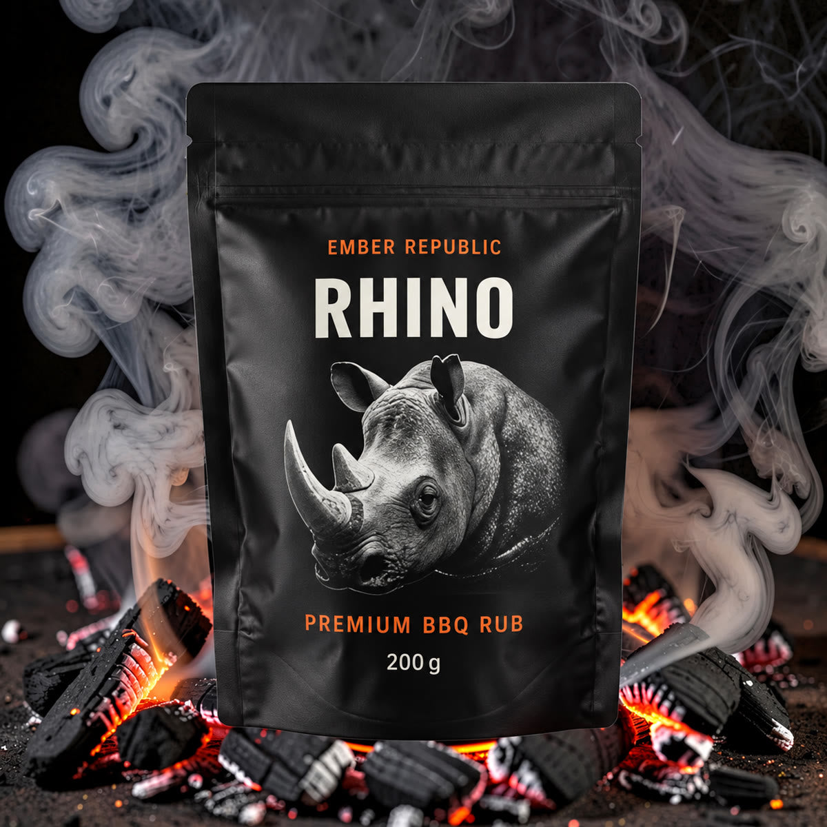 Ember Republic Rhino Veld & Tide Fire BBQ Rub, premium seafood rub, 200g