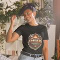 Ember Republic Short-Sleeve Unisex Tee in black, front view