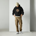 Ember Republic Unisex Hoodie in black, front view
